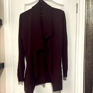 ALL SAINTS - Open Front Cardigan - Deep Plum